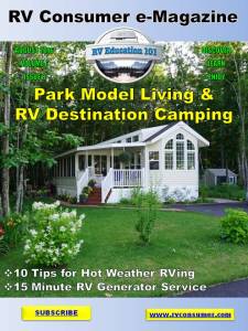 RV Consumer Magazine cover August 2016